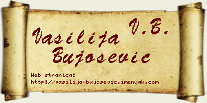 Vasilija Bujošević vizit kartica